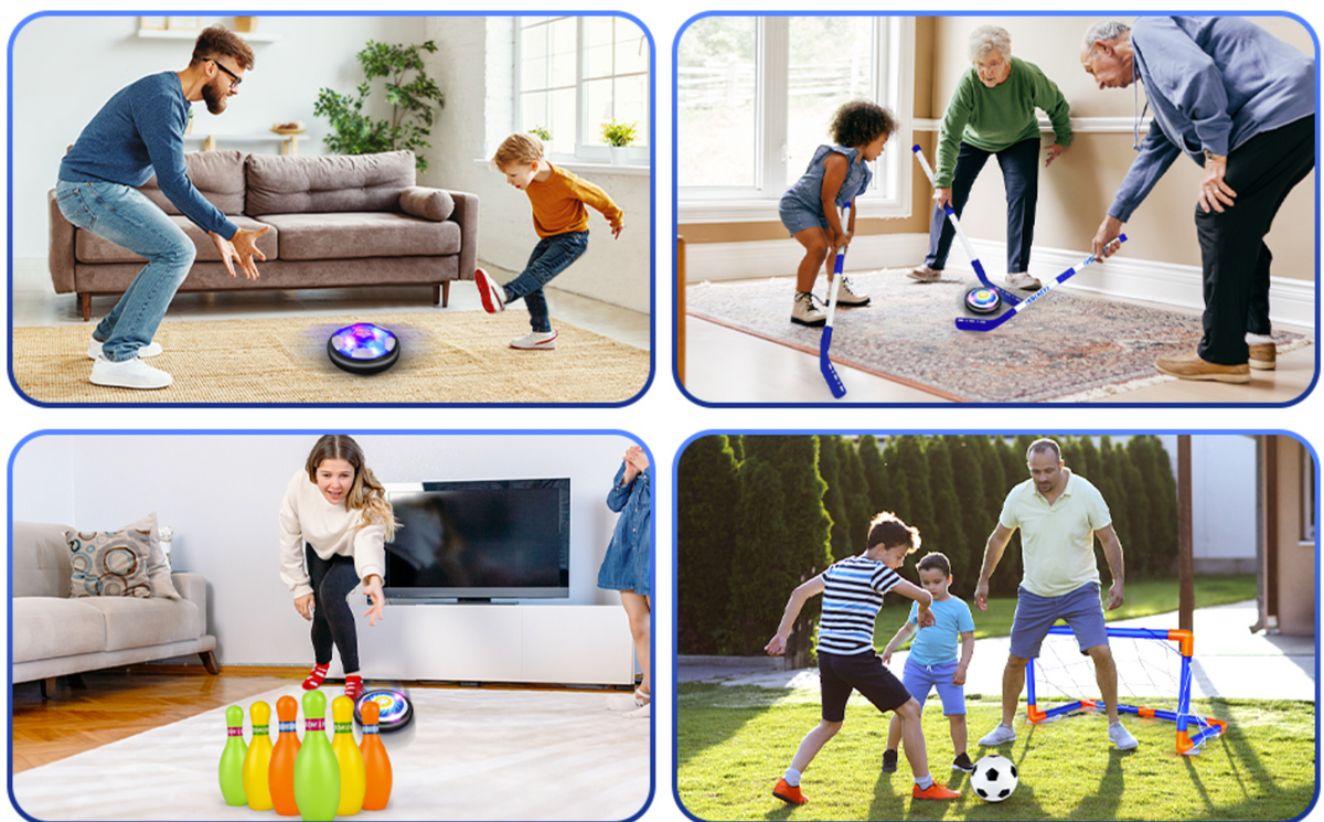 NATICORE Hover Hockey LED Play Set
