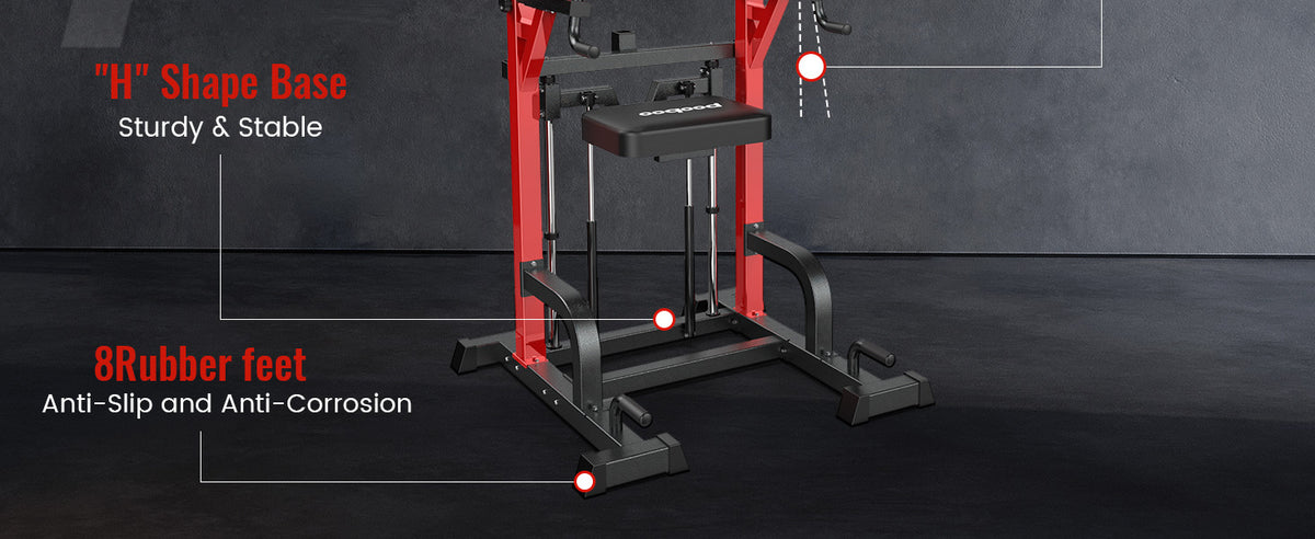 NATICORE Power Tower β Pull Up & Dip Station | 480LB | Home Gym