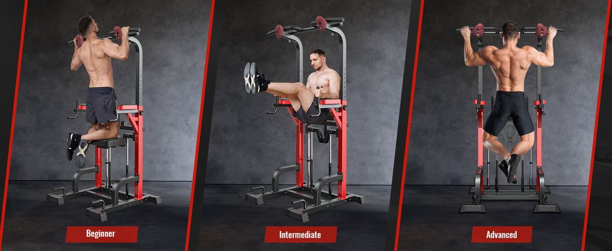 NATICORE Power Tower β Pull Up & Dip Station | 480LB | Home Gym