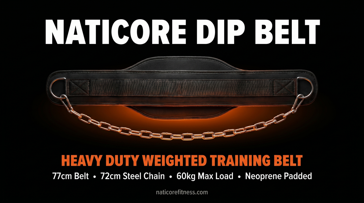 NATICORE Dip Belt — Heavy Duty Weighted Chain Belt for Pull-Ups, Dips & Strength Training