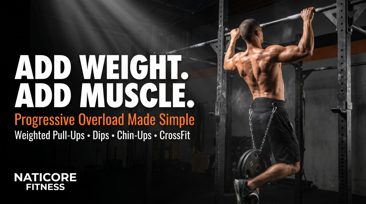 NATICORE Dip Belt — Heavy Duty Weighted Chain Belt for Pull-Ups, Dips & Strength Training