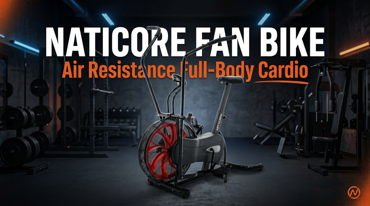NATICORE Fan Exercise Bike – Air Resistance Full Body Cardio Trainer