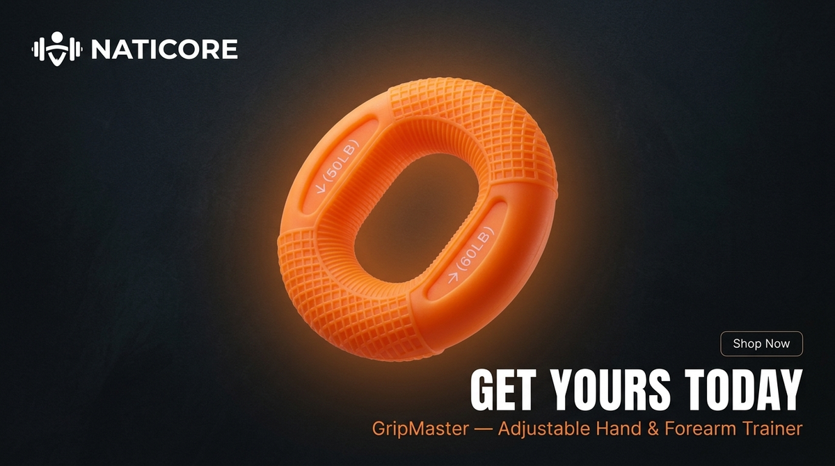 NATICORE Fitness GripMaster Adjustable Hand & Forearm Trainer