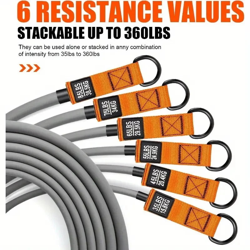 NATICORE Heavy-Duty Resistance Band Set