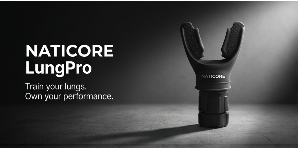 NATICORE Breathing Exerciser — Portable Lung Trainer for Endurance, Fitness & Respiratory Strength