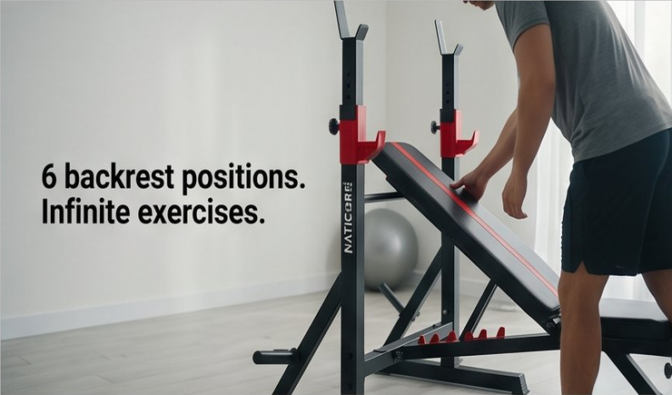 NATICORE Pro Olympic Weight Bench Set – 900LB Home Gym System