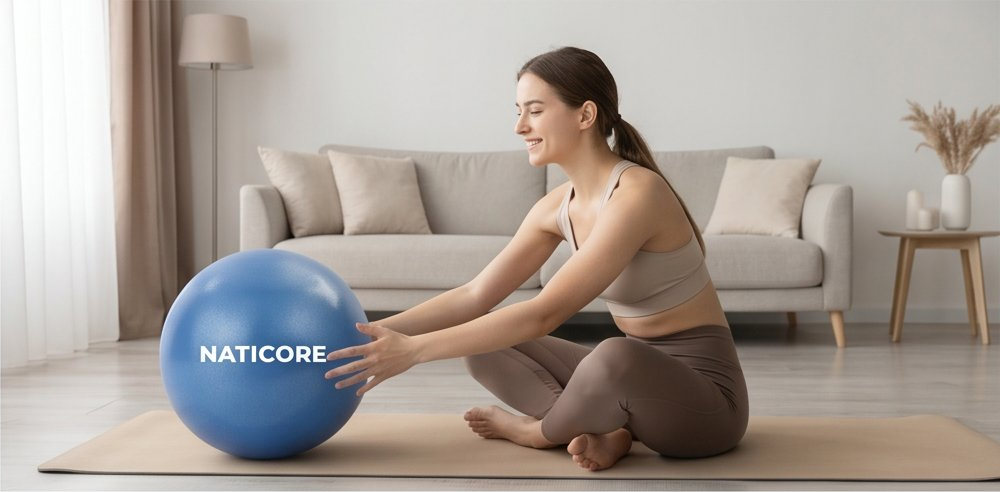 NATICORE Fitness Mini Pilates Ball (25CM)
