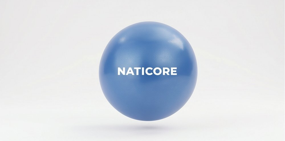 NATICORE Fitness Mini Pilates Ball (25CM)