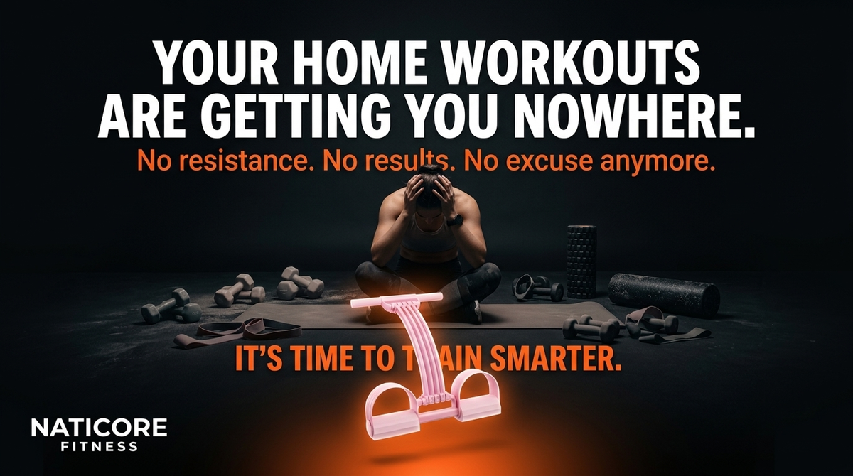 NATICORE 6-Tube Pedal Resistance Trainer — Full Body