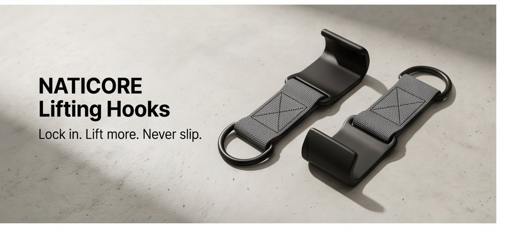 NATICORE Fitness PowerHook Lifting Hooks