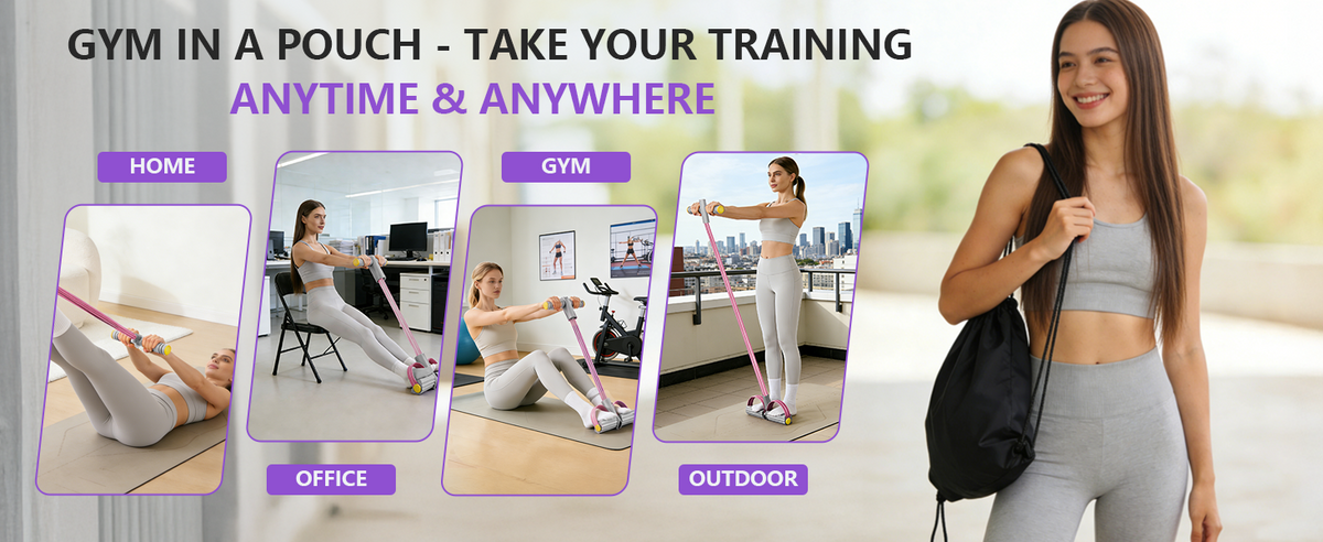 NATICORE Fitness CorePull Trainer (4-Tube)