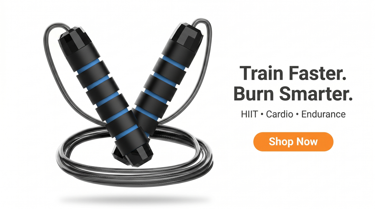NATICORE Speed Jump Rope — Adjustable Steel Wire Skipping Rope for Cardio, HIIT & Boxing