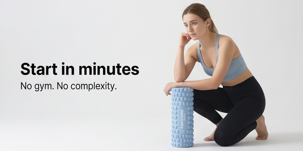 NATICORE Fitness Recovery Foam Roller