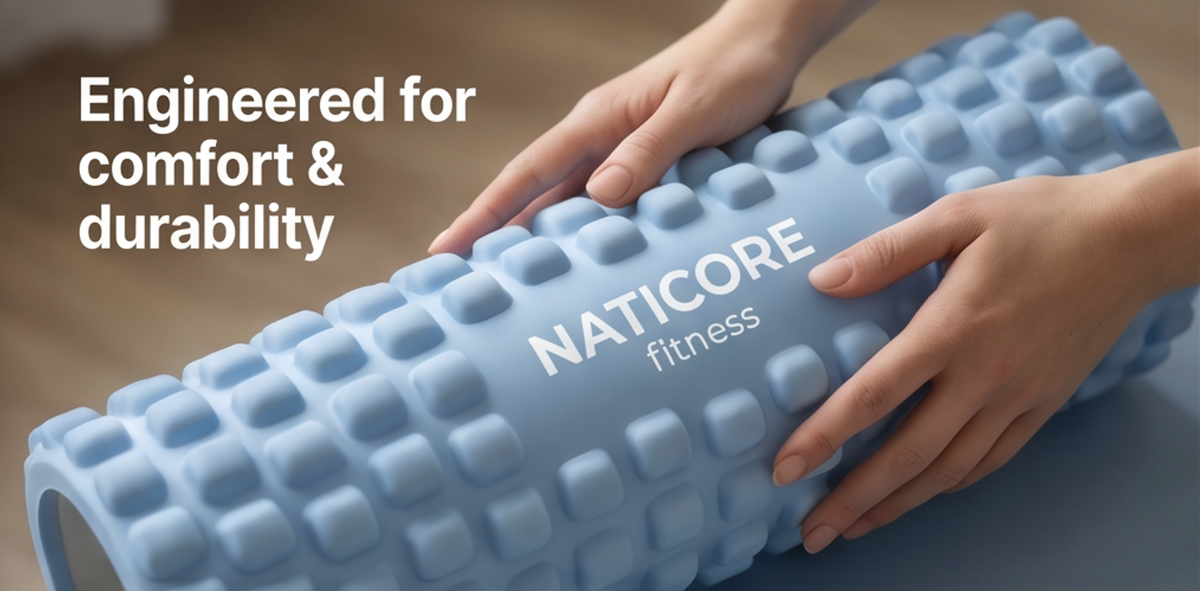 NATICORE Fitness Recovery Foam Roller