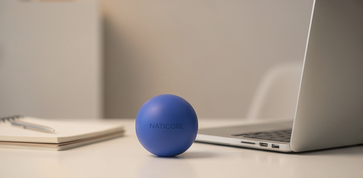 NATICORE GripBall — 7CM Stress Relief & Grip Trainer