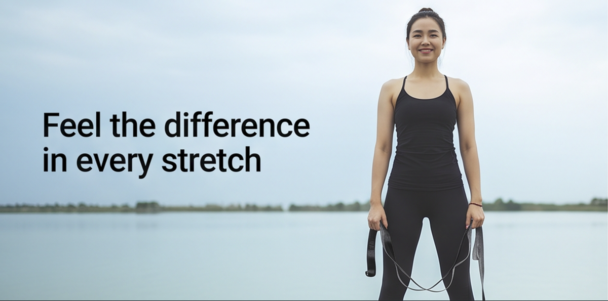 NATICORE Fitness FlexLoop Yoga & Stretching Strap with 12 Loops