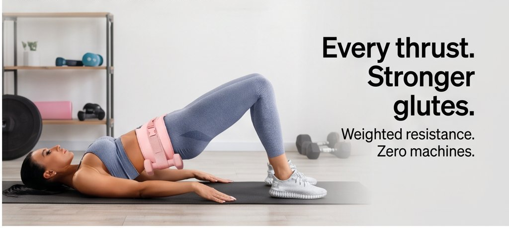NATICORE Fitness GluteBoost Hip Thrust Belt