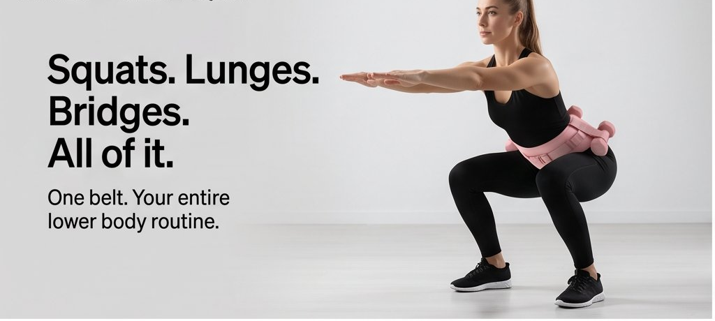 NATICORE Fitness GluteBoost Hip Thrust Belt