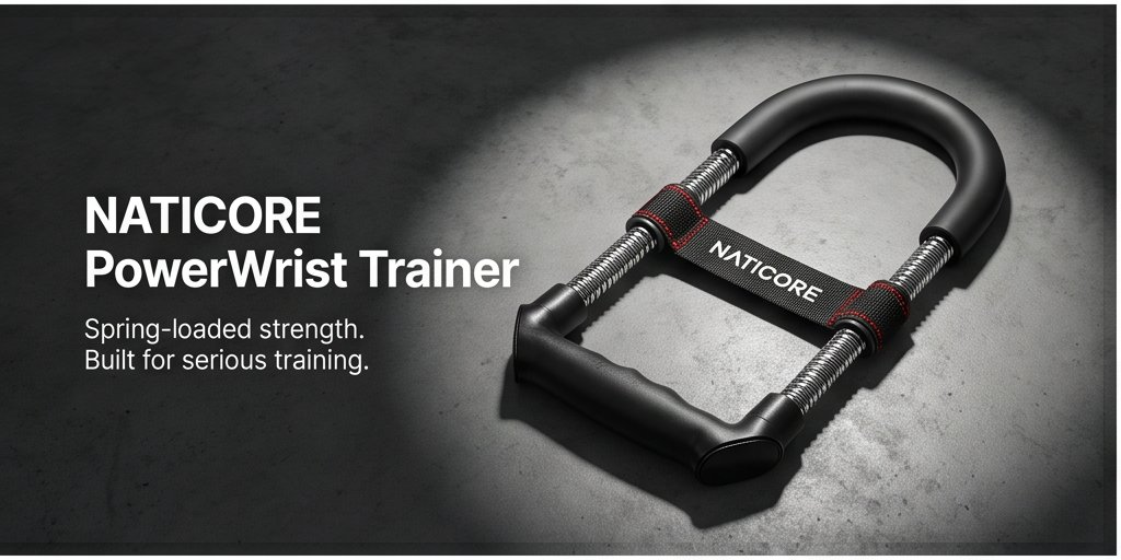 NATICORE Fitness PowerBand Push-Up & AB Trainer Fitness PowerWrist Trainer