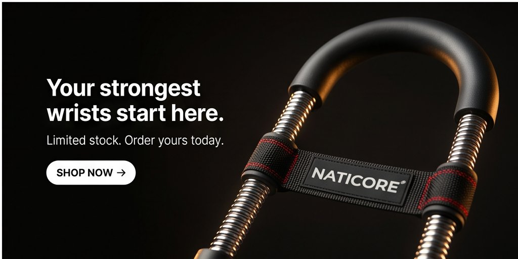 NATICORE Fitness PowerBand Push-Up & AB Trainer Fitness PowerWrist Trainer