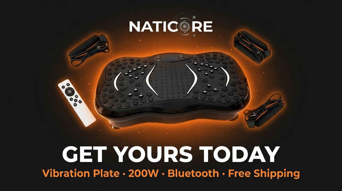 Vibration Plate Full Body Toning & Wellness Machine | NATICORE