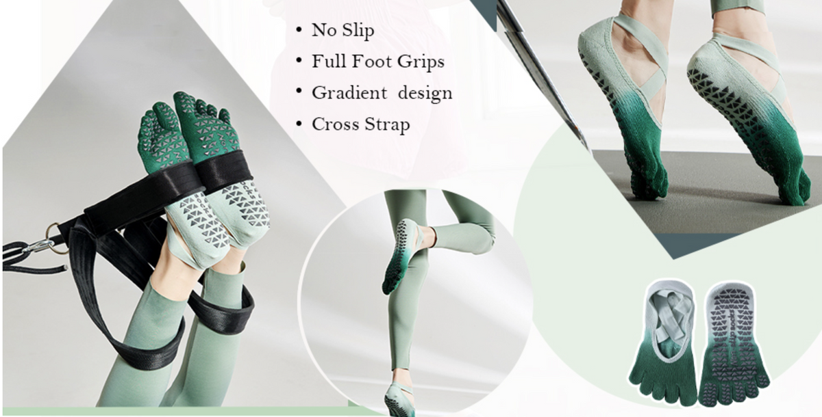 NATICORE Fitness GripFlow Yoga Socks