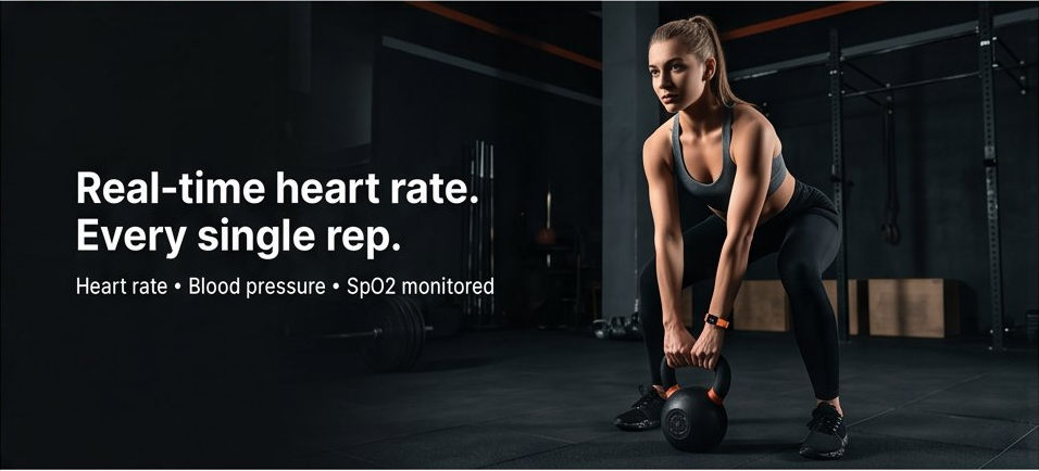 NATICORE Fitness Smart Watch – Heart Rate & Sleep Tracker