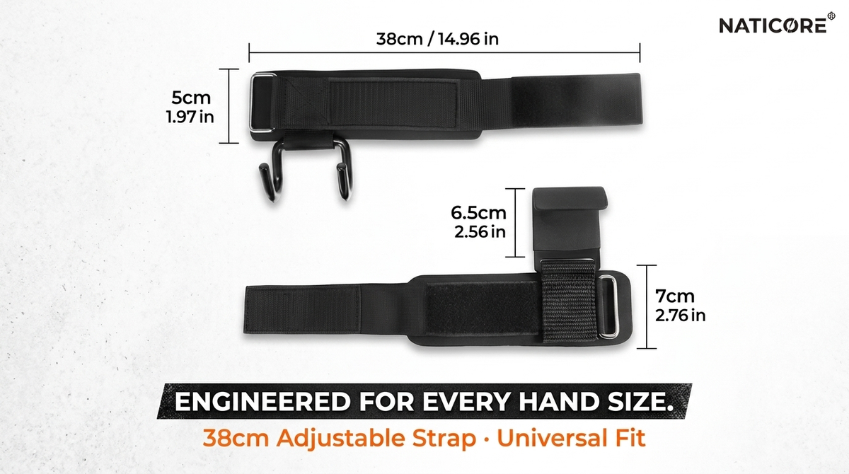NATICORE Fitness PowerHook Lifting Hooks