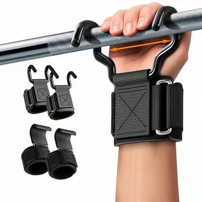 Weight Lifting Hooks Weight Lifting Grips Heavy Duty Deadlift Straps Pull up Straps Adjustable Powerlifting Support Hooks Straps for Gym Workout #TOP PICKS