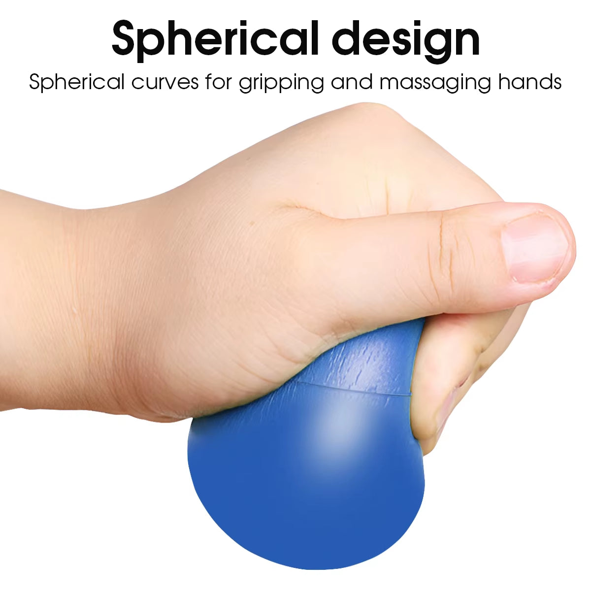 7Cm High Elasticity Grasping Ball Finger Strengthening Grasping Massager Exerciser Ball Squeezing Training Muscle Exerciser