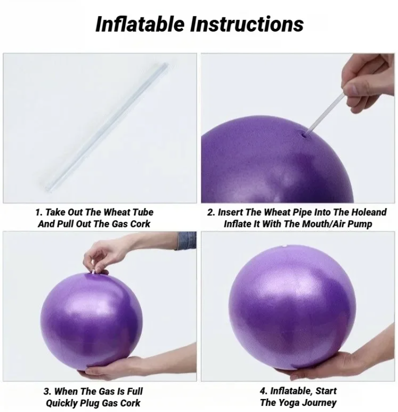NATICORE Fitness Mini Pilates Ball (25CM)
