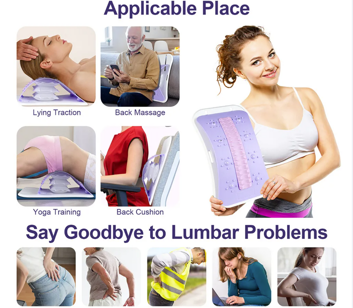 NATICORE Air Traction Back Stretcher – Adjustable Spine Board