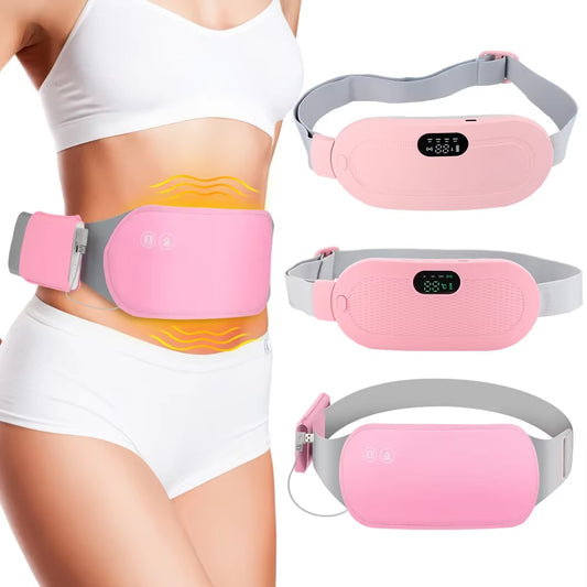 NATICORE HeatRelief heated massage belt for back pain relief abdominal thermal vibration home therapy
