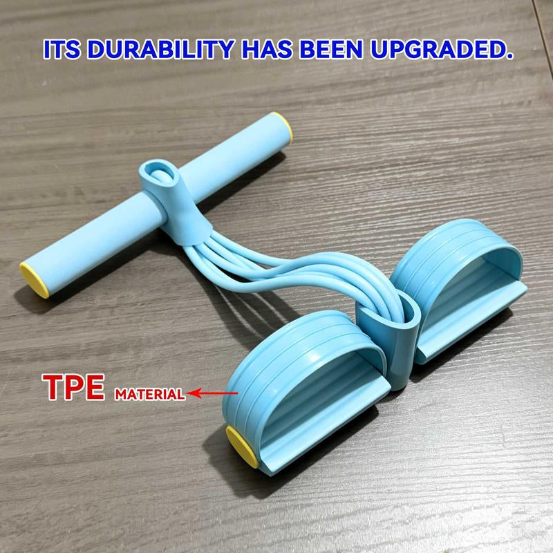 Multifunction Pedal Resistance Trainer with 6 Tubes Stronger Resistance for Effective Training Portable Foot Pedal Exerciser for Full Body Home Workout Stretching & Fitness Training