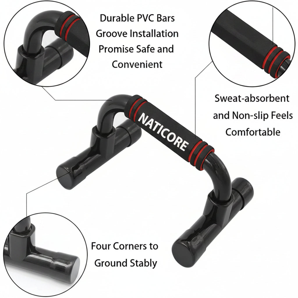Ergonomische Push-Up Bars Met Antislip Standaard