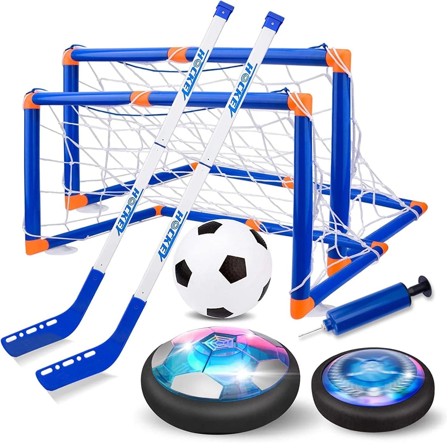 Hover Hockey Set Met LED - Zwevende Puck - 3 Tot 10 Jaar