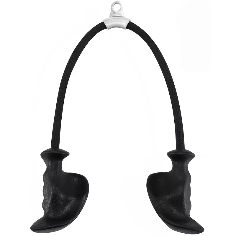 Tricep Rope with Ergonomic Handles, Gym Tricep Pull down Rope for Cable Machine, Pulley System, Triceps Rope Cable Attachment