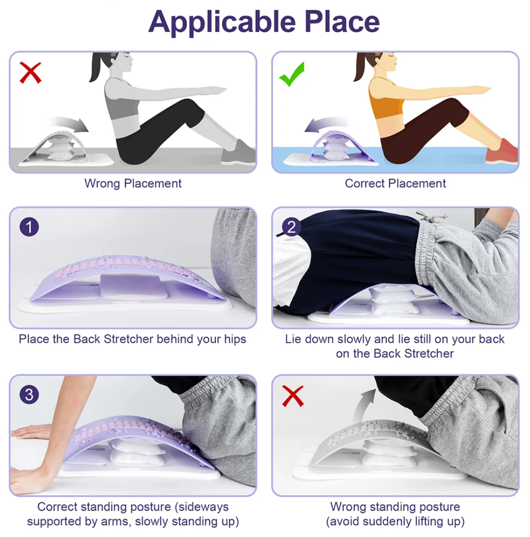 NATICORE Air Traction Back Stretcher – Adjustable Spine Board