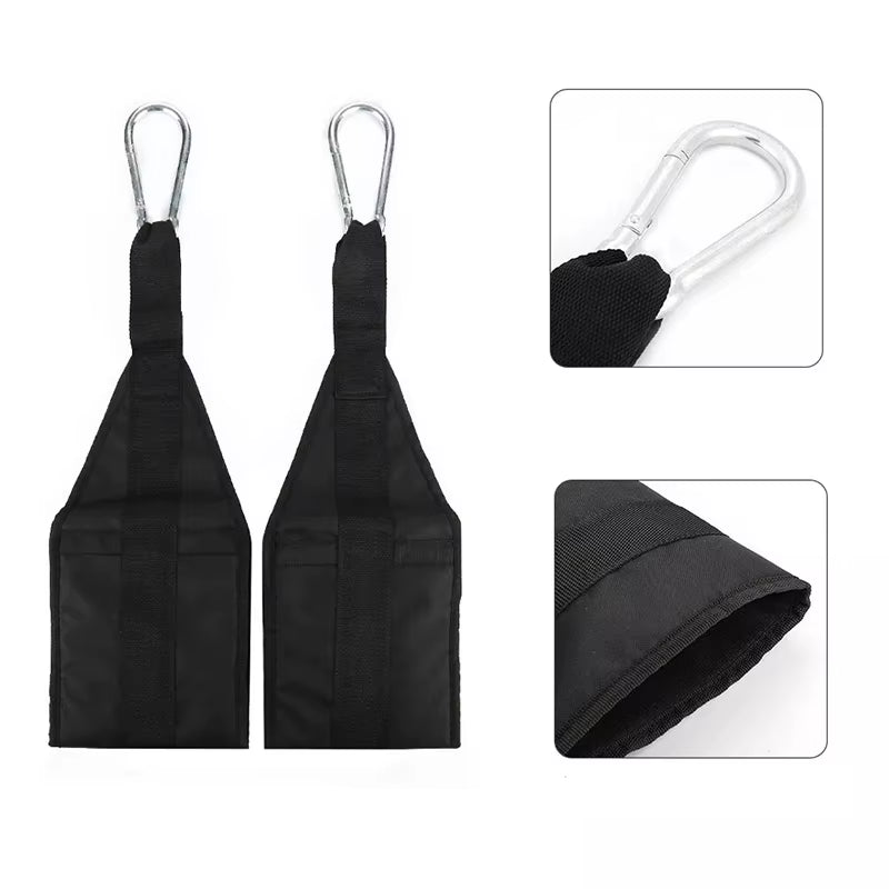 Fitness AB Sling Straps Suspension Rip-Resistant Heavy Duty Pair for Pull up Bar Hanging Leg Raiser Home Gym Fitness Equipment