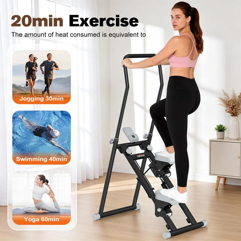 NATICORE VerticalClimb folding stair stepper full body cardio machine home gym