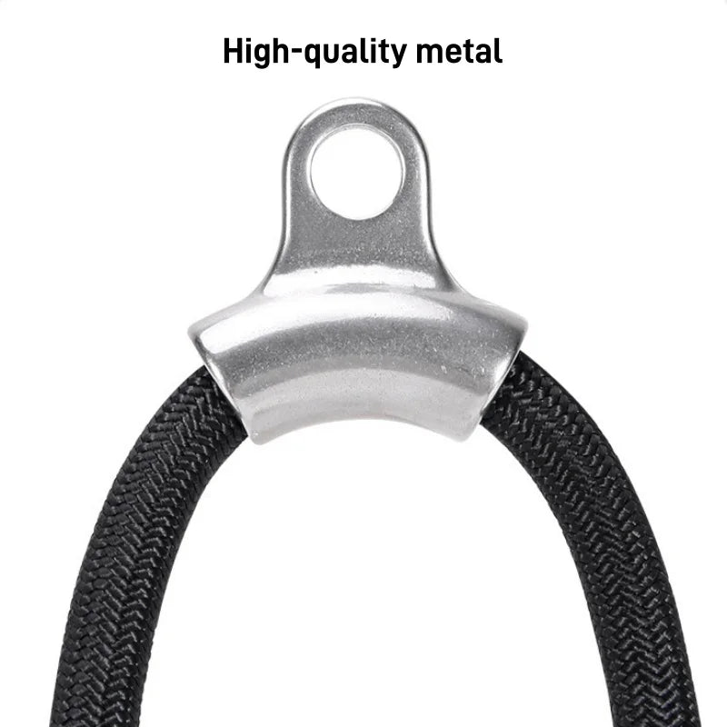 Tricep Rope with Ergonomic Handles, Gym Tricep Pull down Rope for Cable Machine, Pulley System, Triceps Rope Cable Attachment