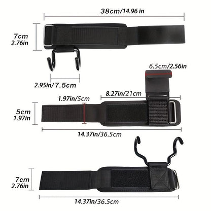 Weight Lifting Hooks Weight Lifting Grips Heavy Duty Deadlift Straps Pull up Straps Adjustable Powerlifting Support Hooks Straps for Gym Workout #TOP PICKS