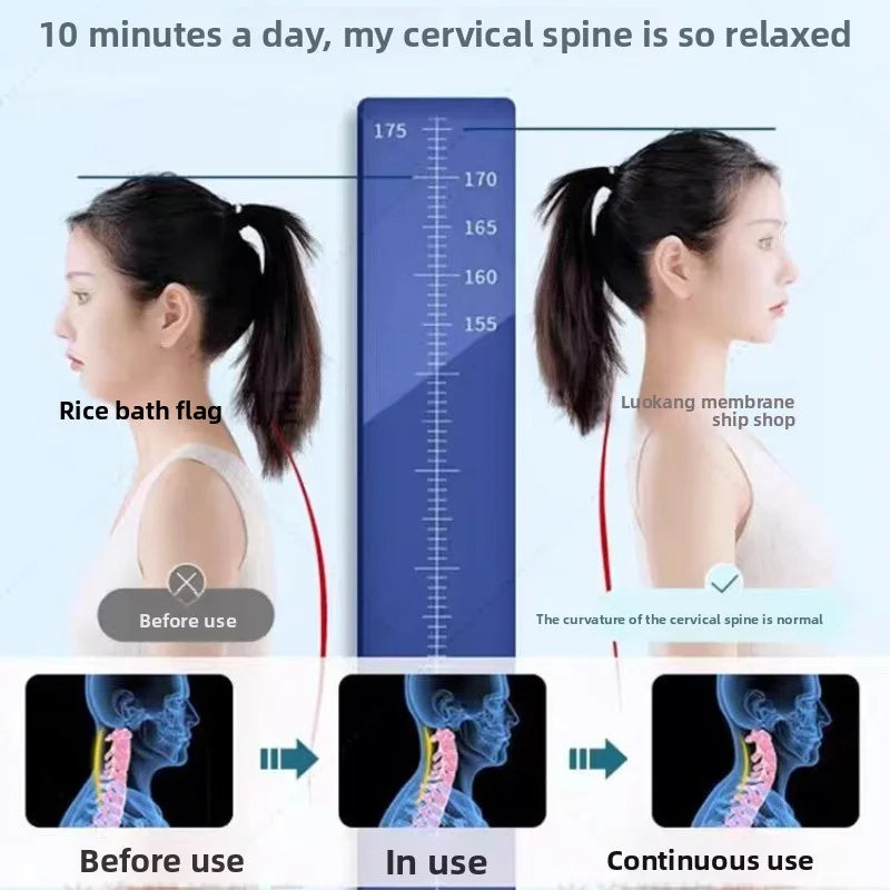 C-Shaped Pillow Cervical Massage Pillow Neck Correction Traction Support Massage Pillow Health Protection Equipment