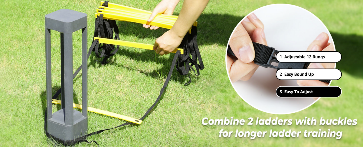 NATICORE Fitness SpeedPro Agility Ladder