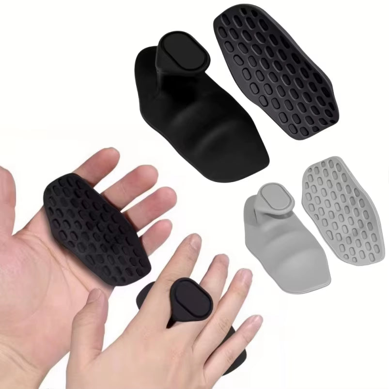 Anti-Slip Grips Strengthener Portable Finger Trainer Ergonomic Rubber Hand Protector for Weight Lifting Pull-Ups Gym Training