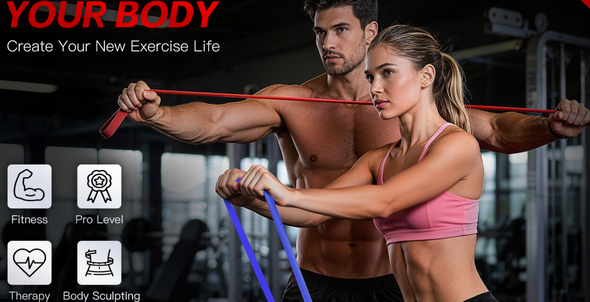 NATICORE Fitness FlexPull Resistance Band