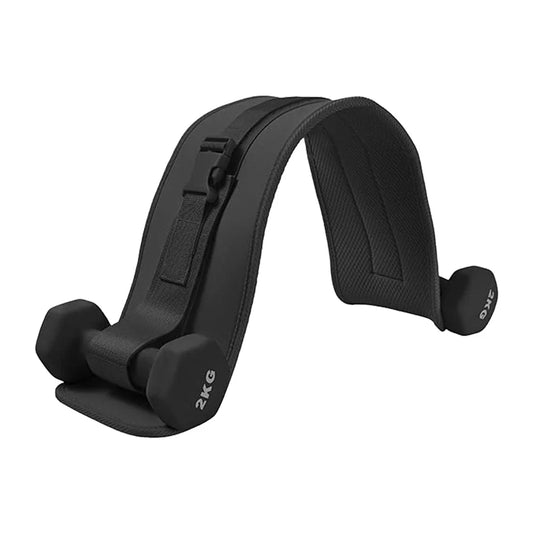 NatiCore Black Thrust Belt – for Dumbbells, Kettlebells, and Plates – Slip-Resistant Padding for Hip Protection – Perfect for Gym, Home, and On-The-Go Workouts