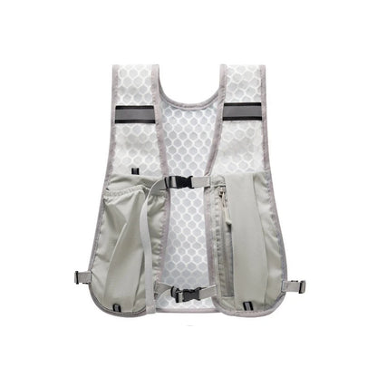 New Running Water Bottle Storage Vest Lightweight Running Vest Reflective Hydration Water Chest Pack with Phone Holder