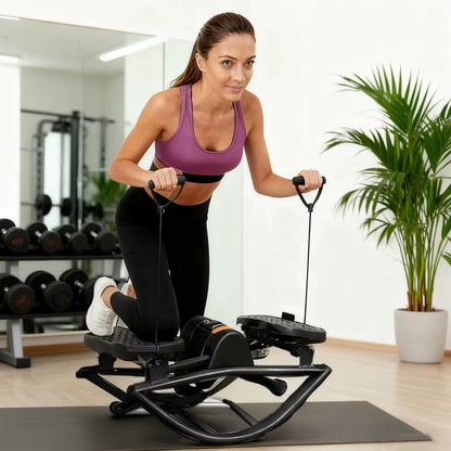 Rock Stepper Exercise Equipment Portable Silent Lateral Stepper Machine for Home Apartment Dorm Office Gym Legs Abs Glutes Women