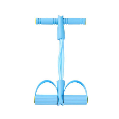 Multifunction Pedal Resistance Trainer with 6 Tubes Stronger Resistance for Effective Training Portable Foot Pedal Exerciser for Full Body Home Workout Stretching & Fitness Training